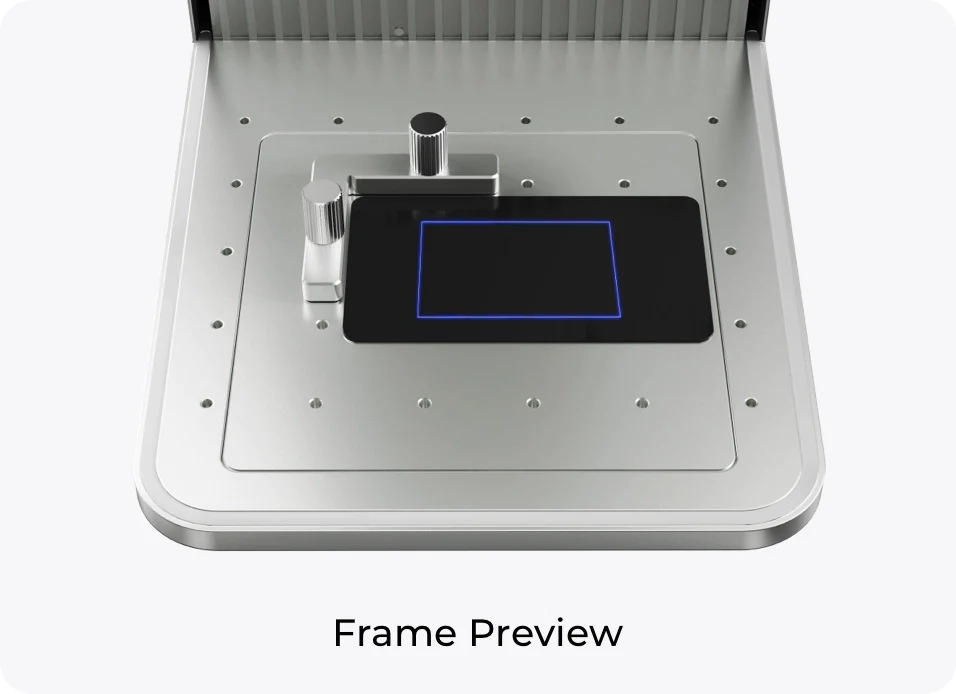 frame preview of xtool f1