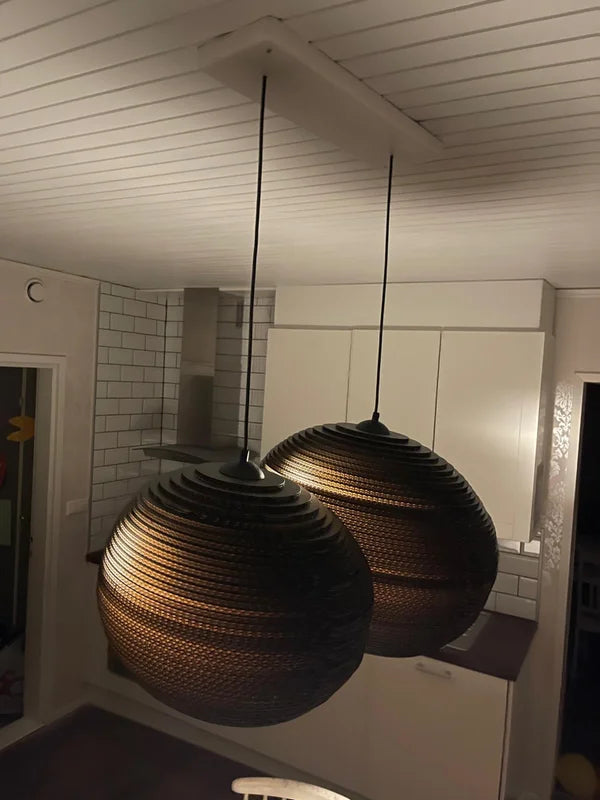 diy lighting ideas - cardboard ceiling light