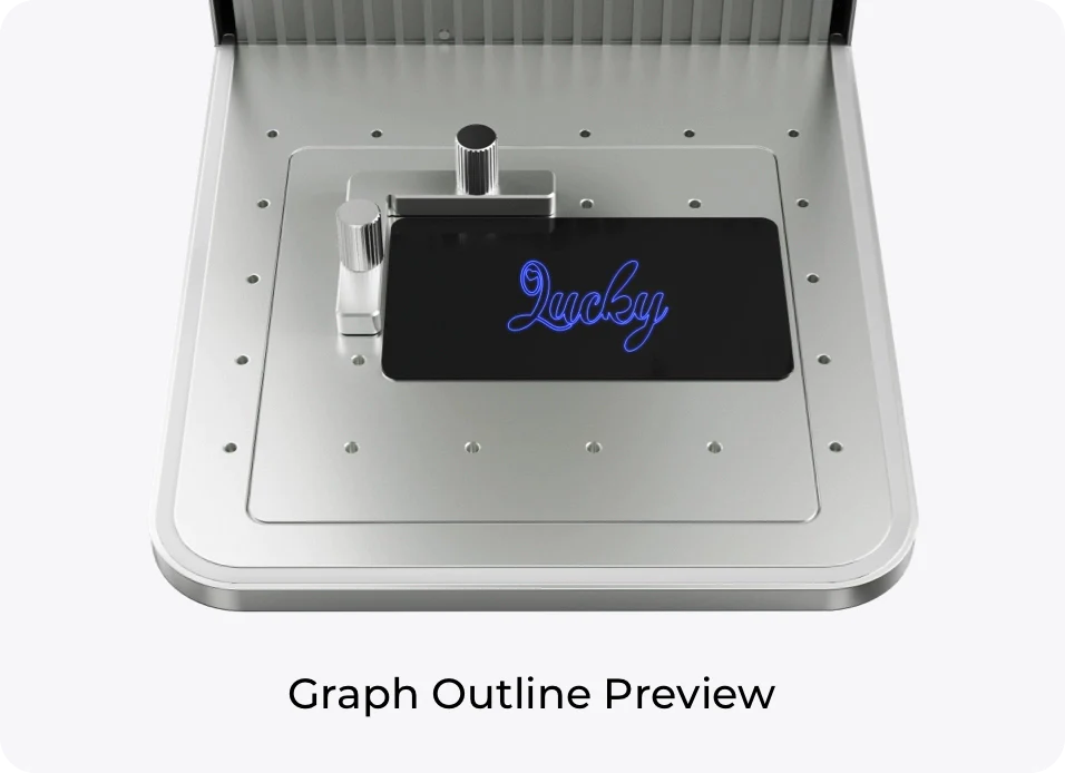 laser marking outline preview