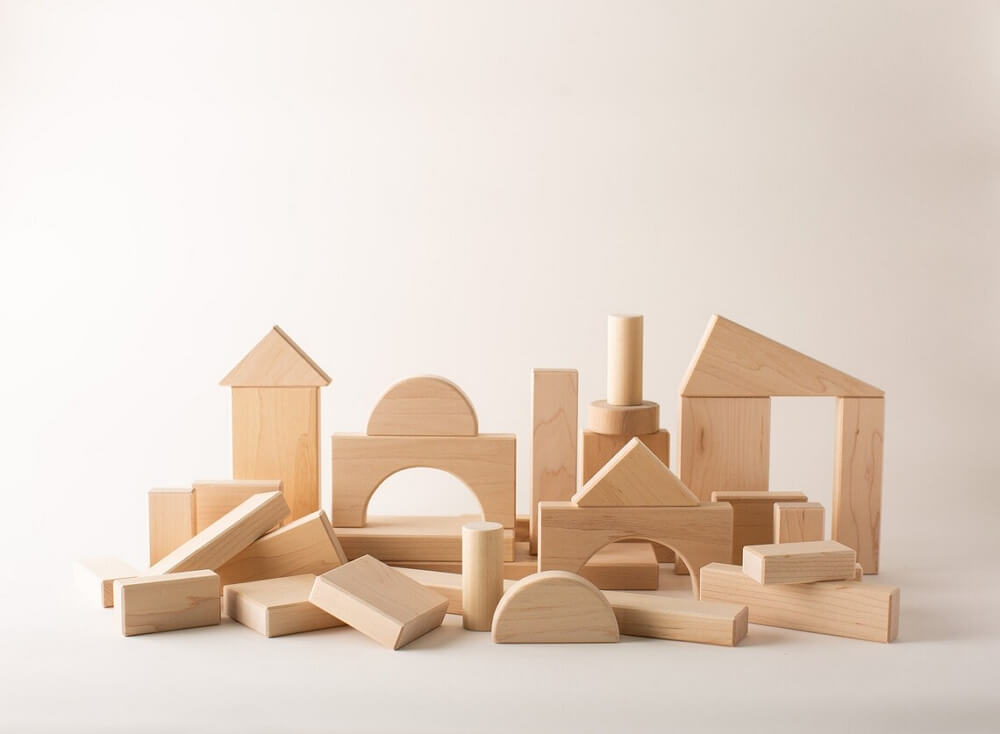 laser cutting projects - wooden building blocks