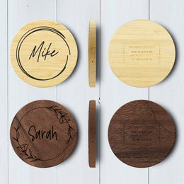 wood anniversary gifts - wooden photo charger