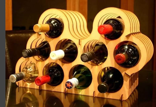 diy kitchen storage projects - wine bottle rack