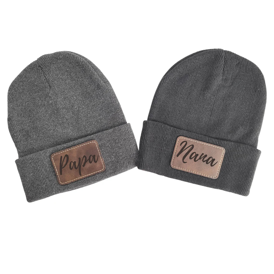 laser engraved personalized christmmas beanie