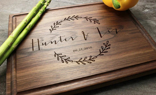 diy personalized wedding gift ideas - cutting board