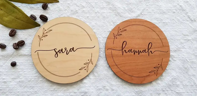 wood burning ideas - coasters