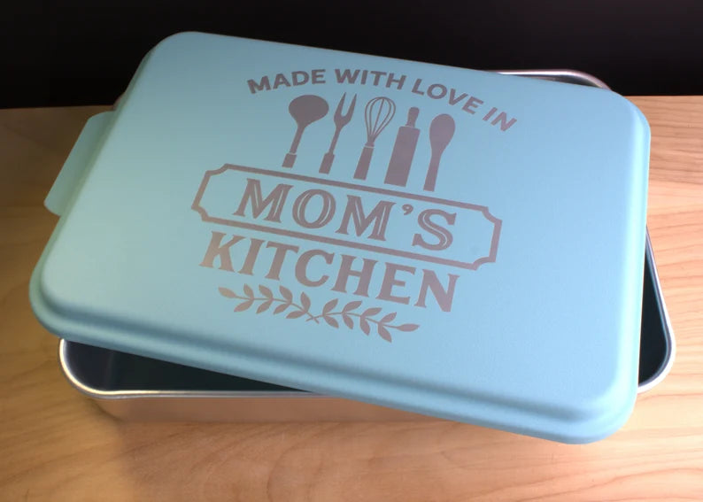 personalized engraved cake pan for mom