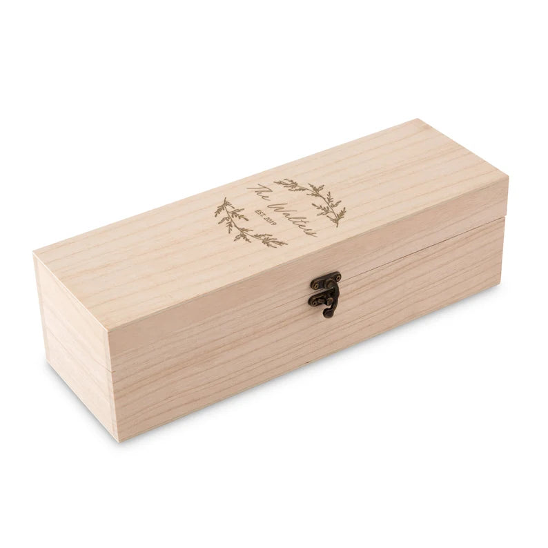 diy personalized wedding gift ideas - wine box