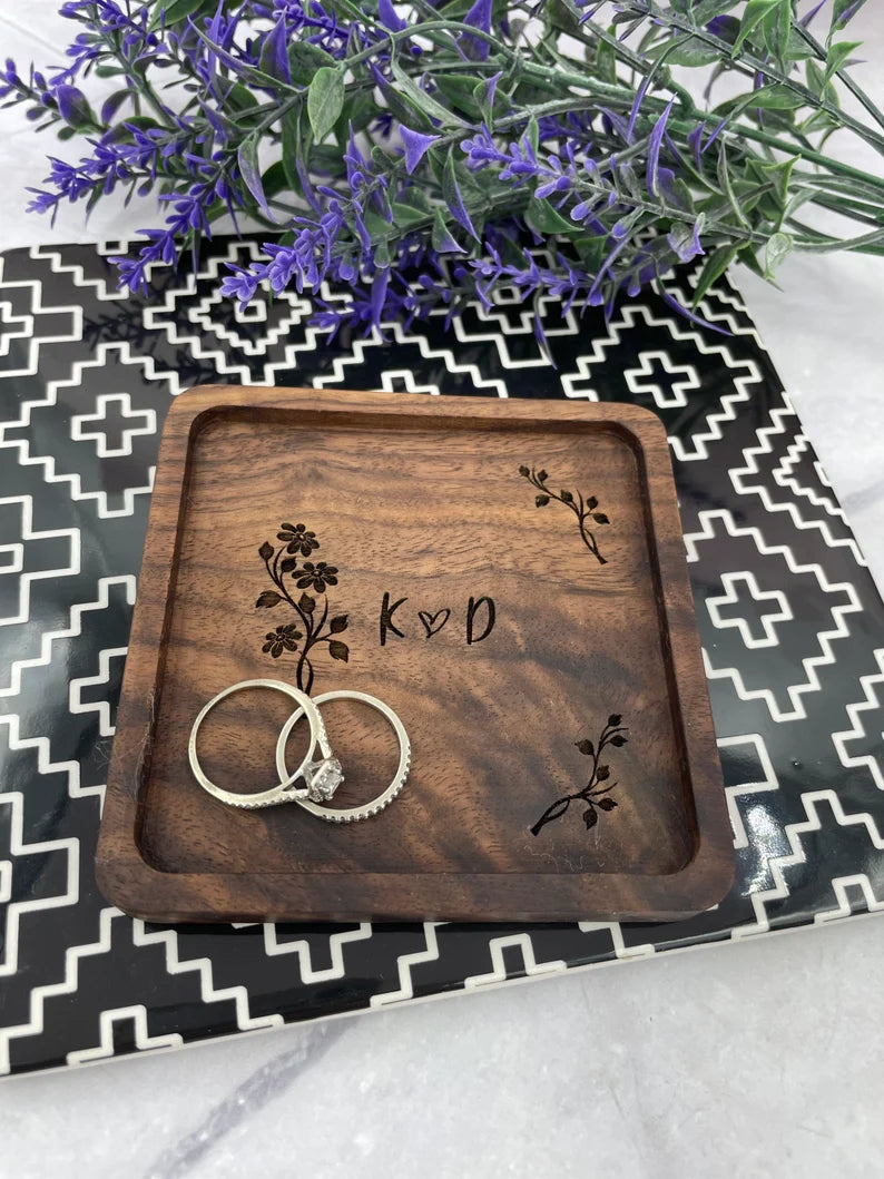 laser engraving ideas - personalized jewelry dish