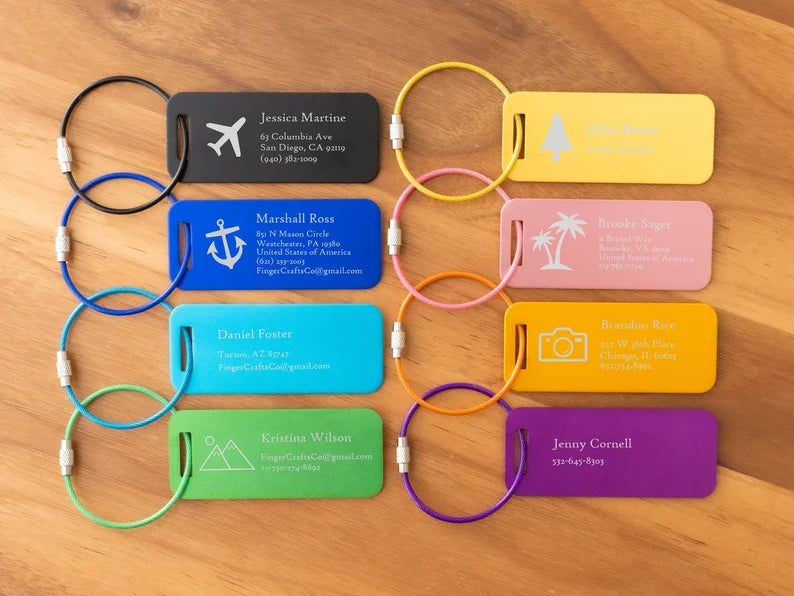 personalized luggage tags