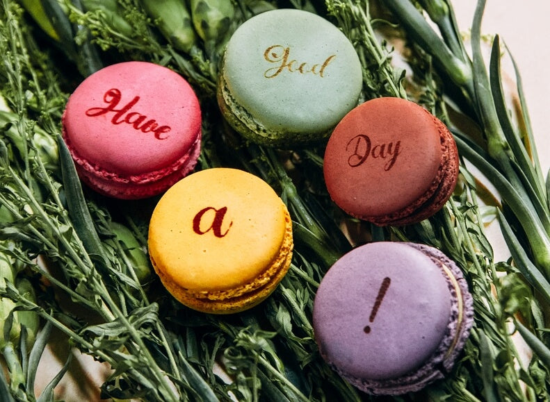 personalized engraved macaroons