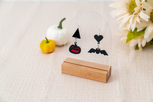 laser cut halloween earrings