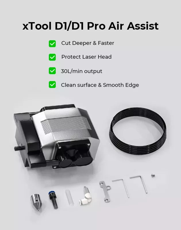 xTool M1 Air Assist Set for Cleaner Cuts