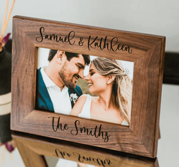 wood anniversary gifts - wooden photo frame