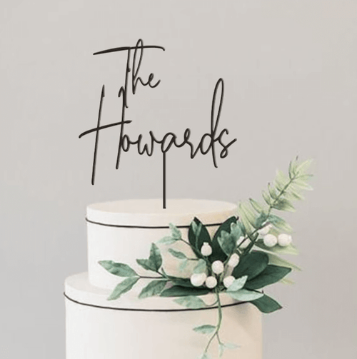 laser cutter projects - wedding cake toppers