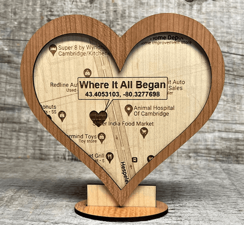 laser cutting wooden gift