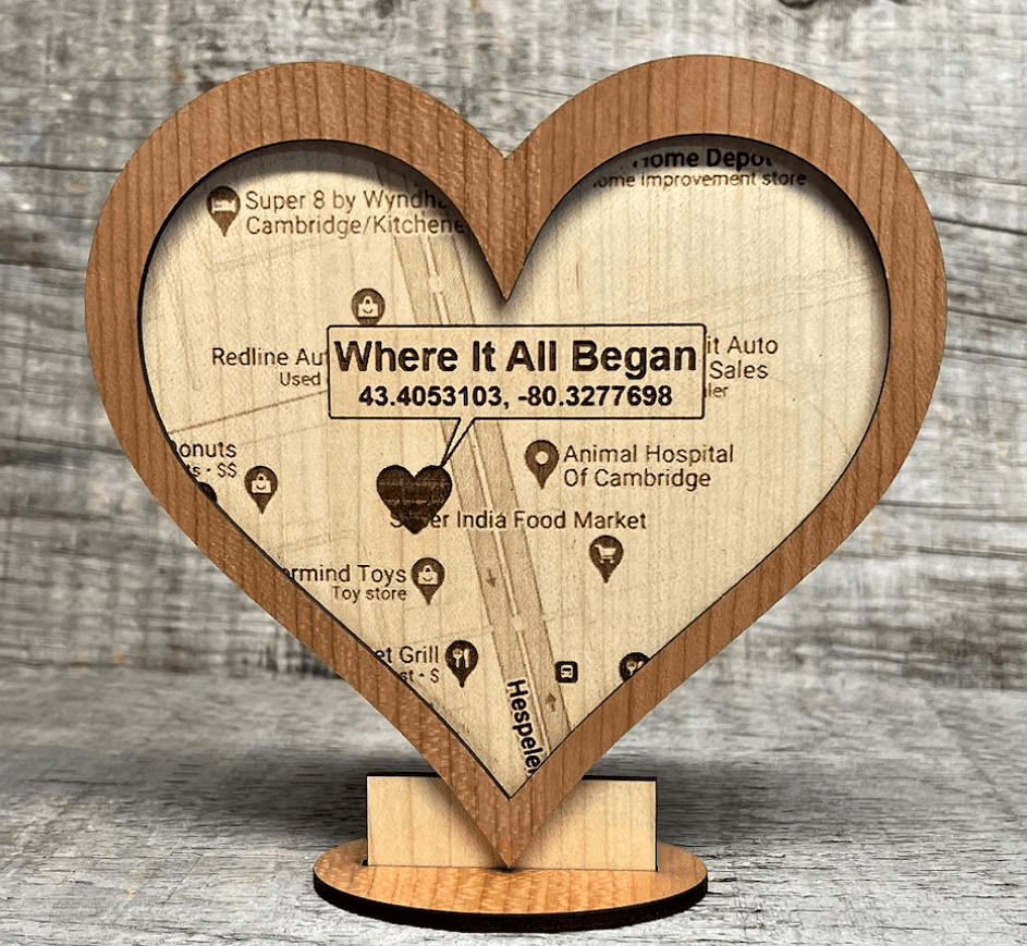Personalized Wood Photo Clock - Wooden Anniversary Gifts - Pyrography | eBay