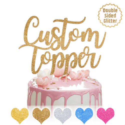 laser cut projects - acrylic cake toppers