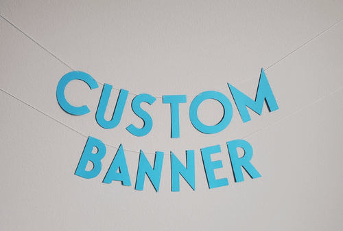 laser cutting ideas - cardstock party banner