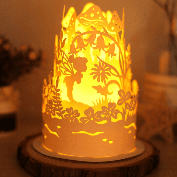 laser cutting ideas - papercut lantern