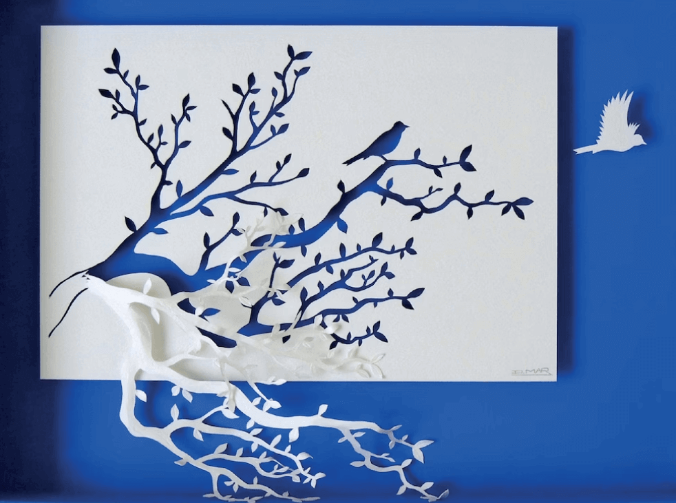 laser cutting ideas - papercut sculpture