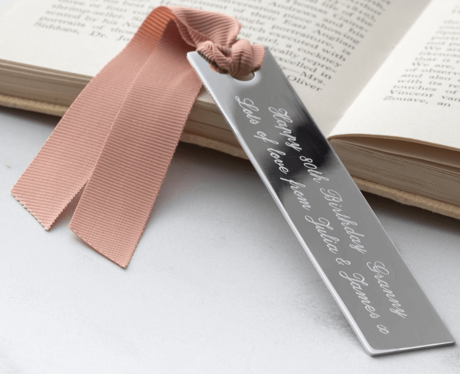 laser engraving ideas - metal bookmarks