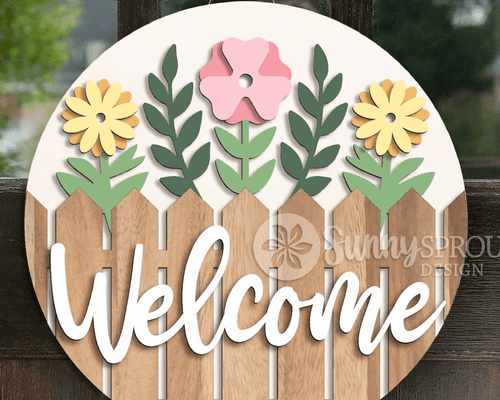 diy garden projects - welcome sign