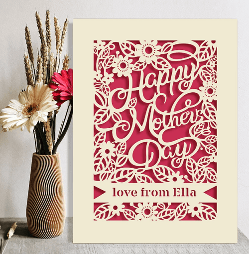 personalized mother's day card