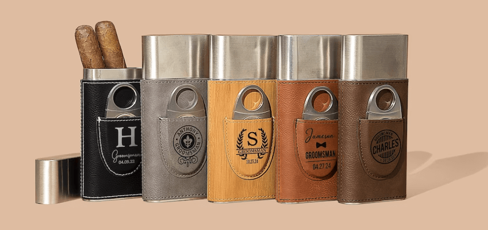 laser engraver projects - personalized engraved cigar case