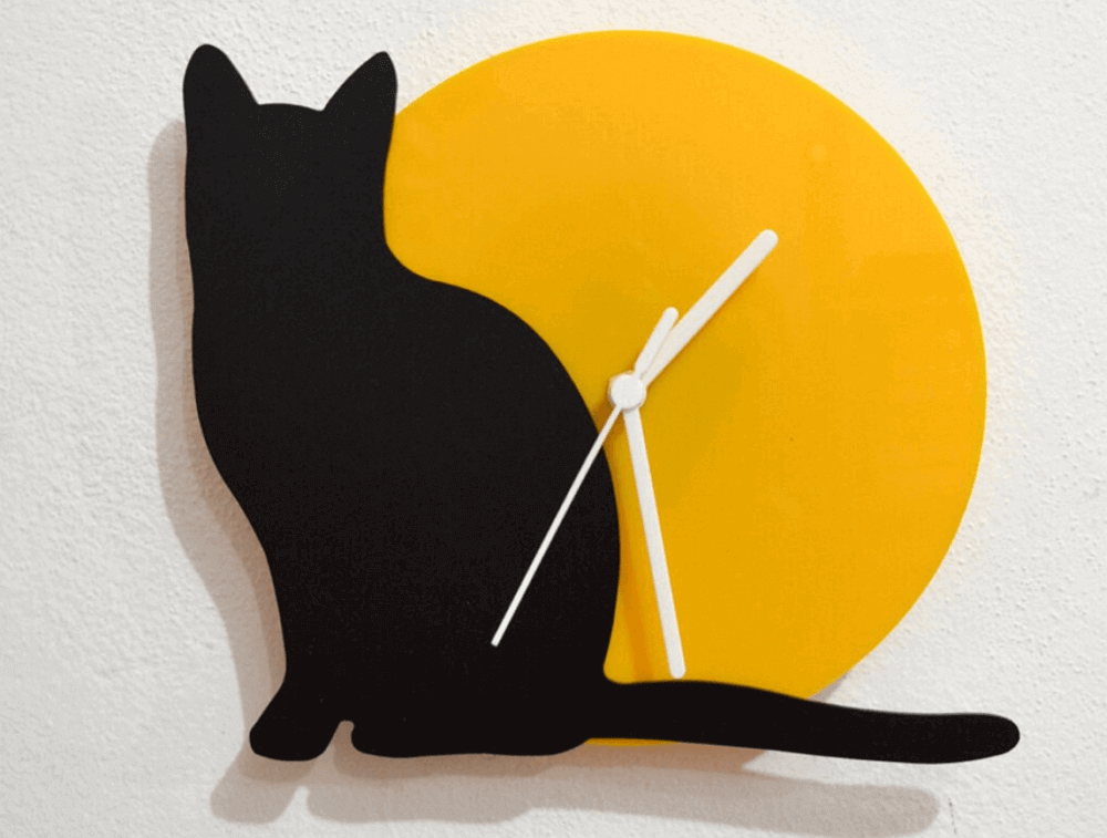 laser cutter projects - decorative acrylic wall clocks