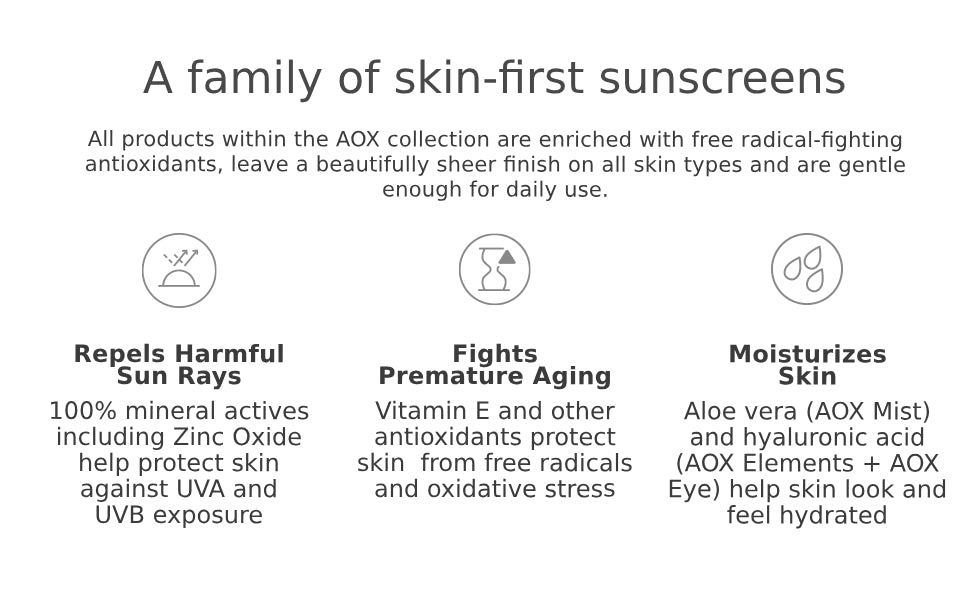 A family of skin-first sunscreens