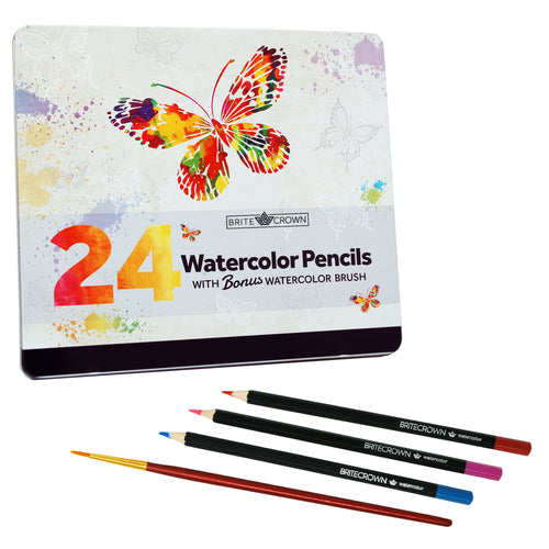 Watercolor Brush Pens - 24 Markers – Brite Crown