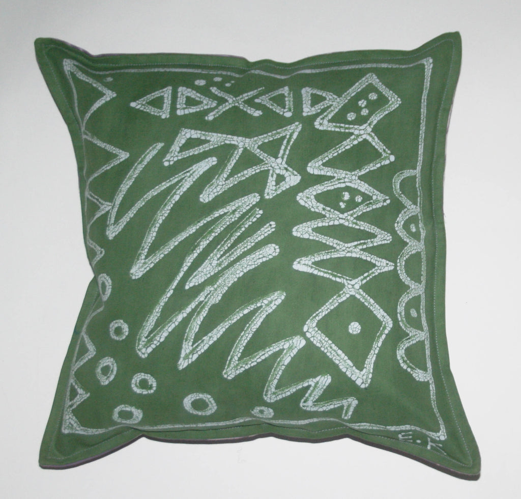 green tribal patterns