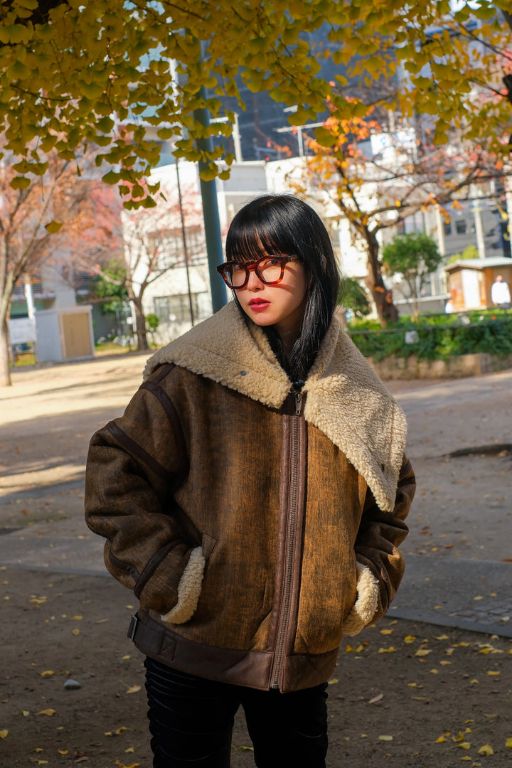 PERVERZE AW22リバーシブルムートンコート teddy coat-