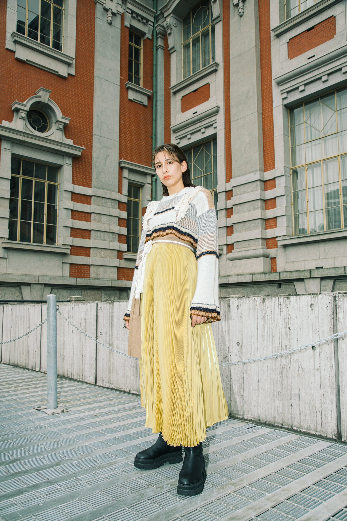 Styling image of Lenz 20ss PLEATED SKIRT
