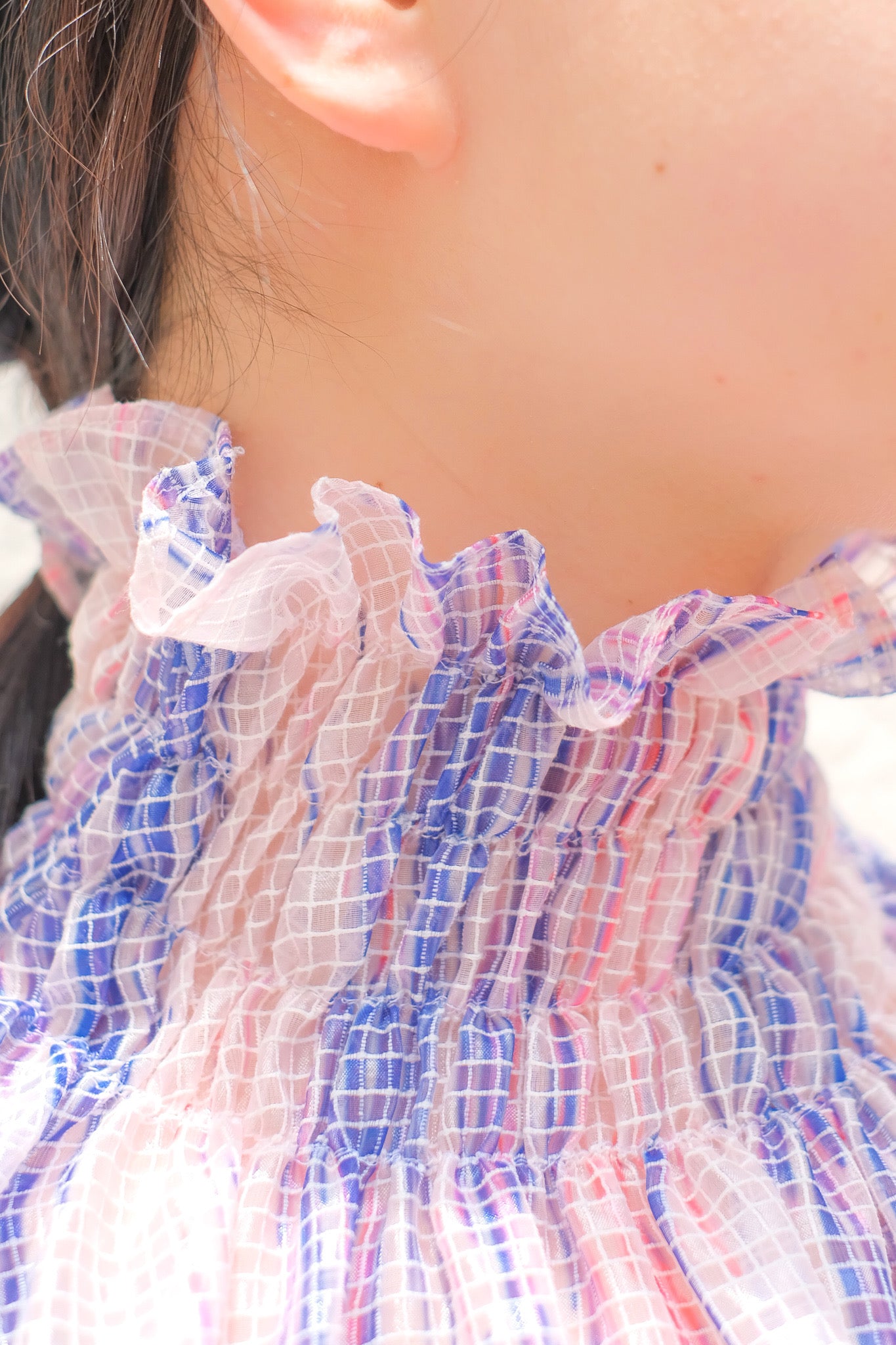 tiit tokyo의 see-through long dress를 사용한 스타일링 이미지