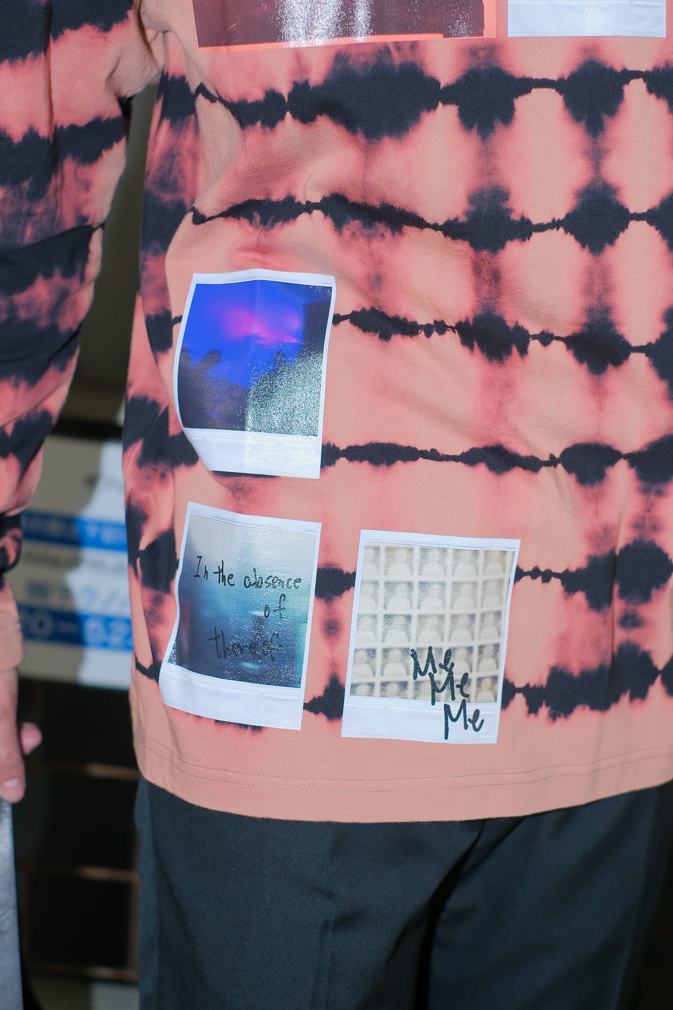 Styling image using Breached Long Sleeve T Shirts with Polaroid (Black) of Yuki Hashimoto 22AW