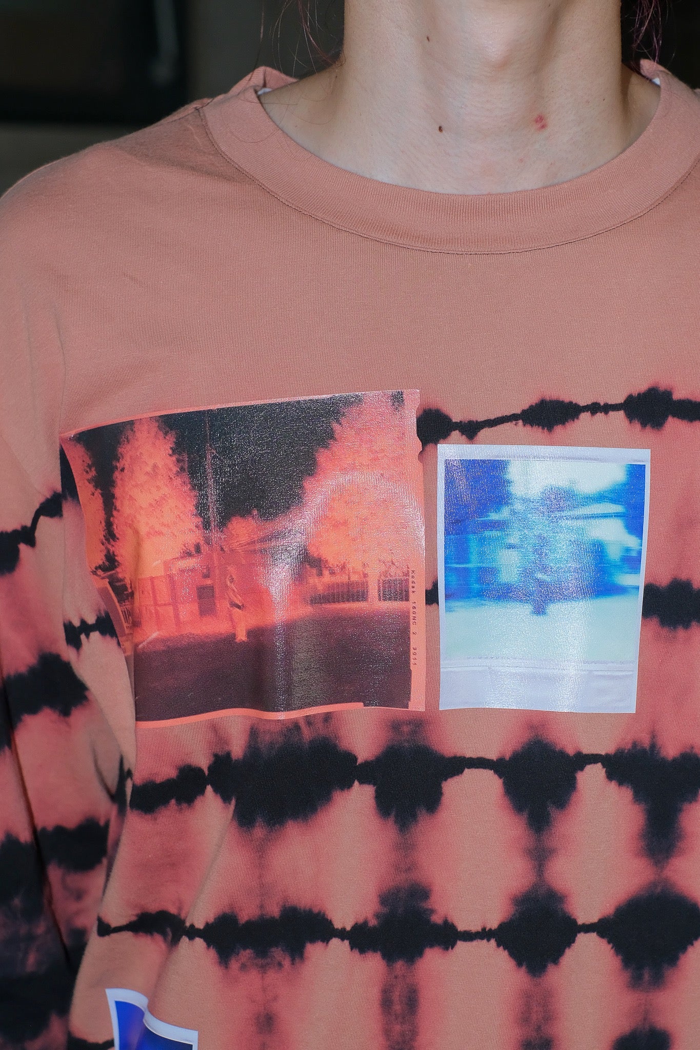 Styling image using Breached Long Sleeve T Shirts with Polaroid (Black) of Yuki Hashimoto 22AW