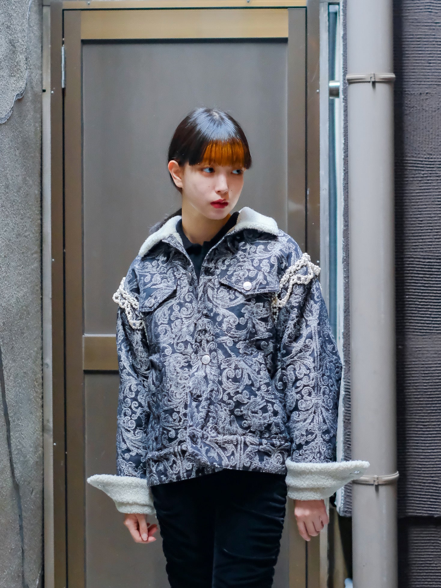 Styling image using Angel JQ Boa Blouson of TIIT TOKYO 21AW