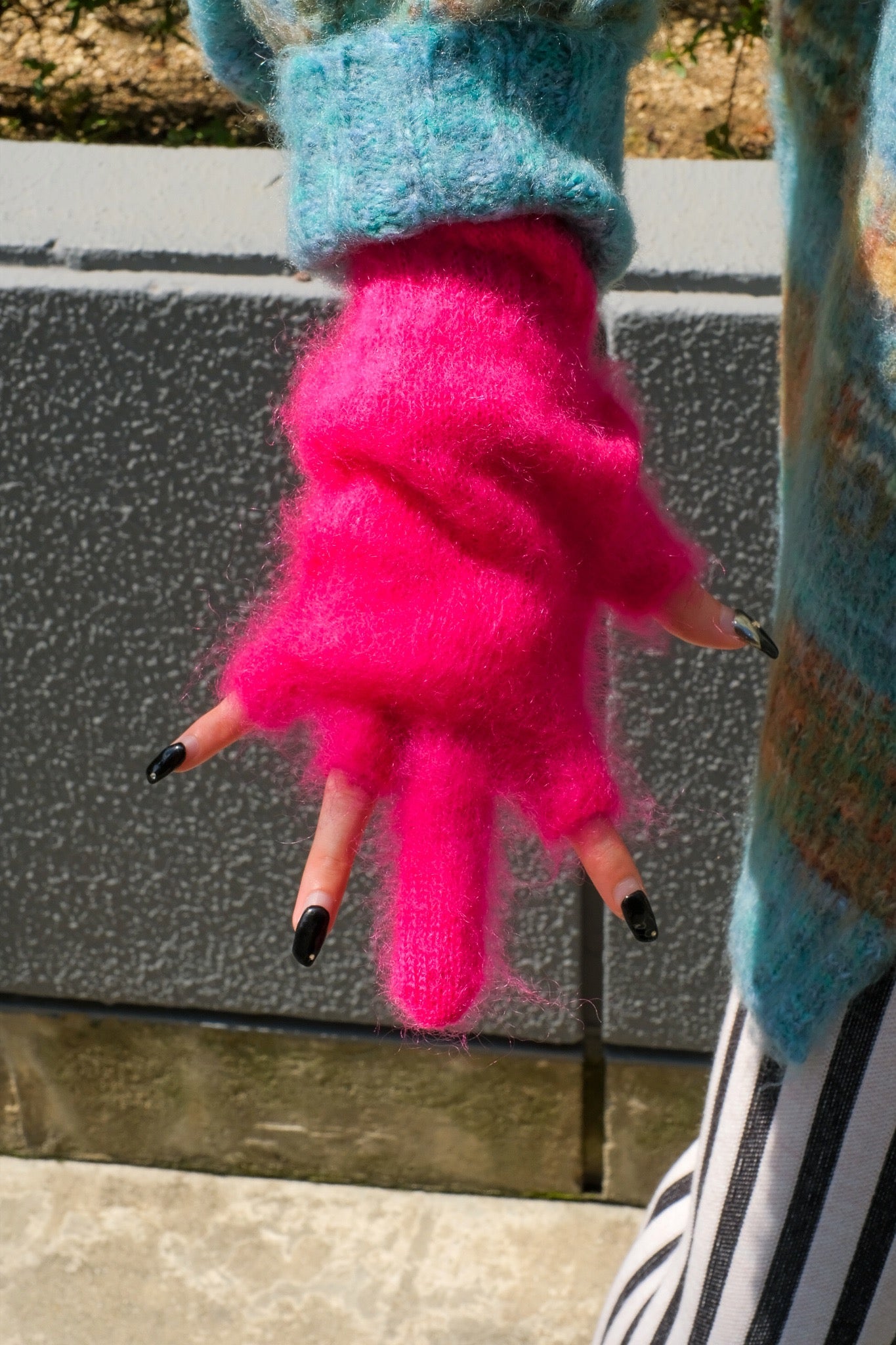 Cognomen 22aw Fuck Mohair Gloves (PINK)