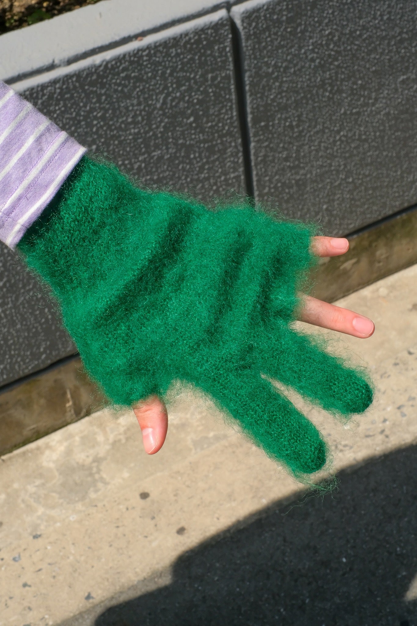 COGNOMEN 22aw PEACE MOHAIR GLOVES(GREEN)