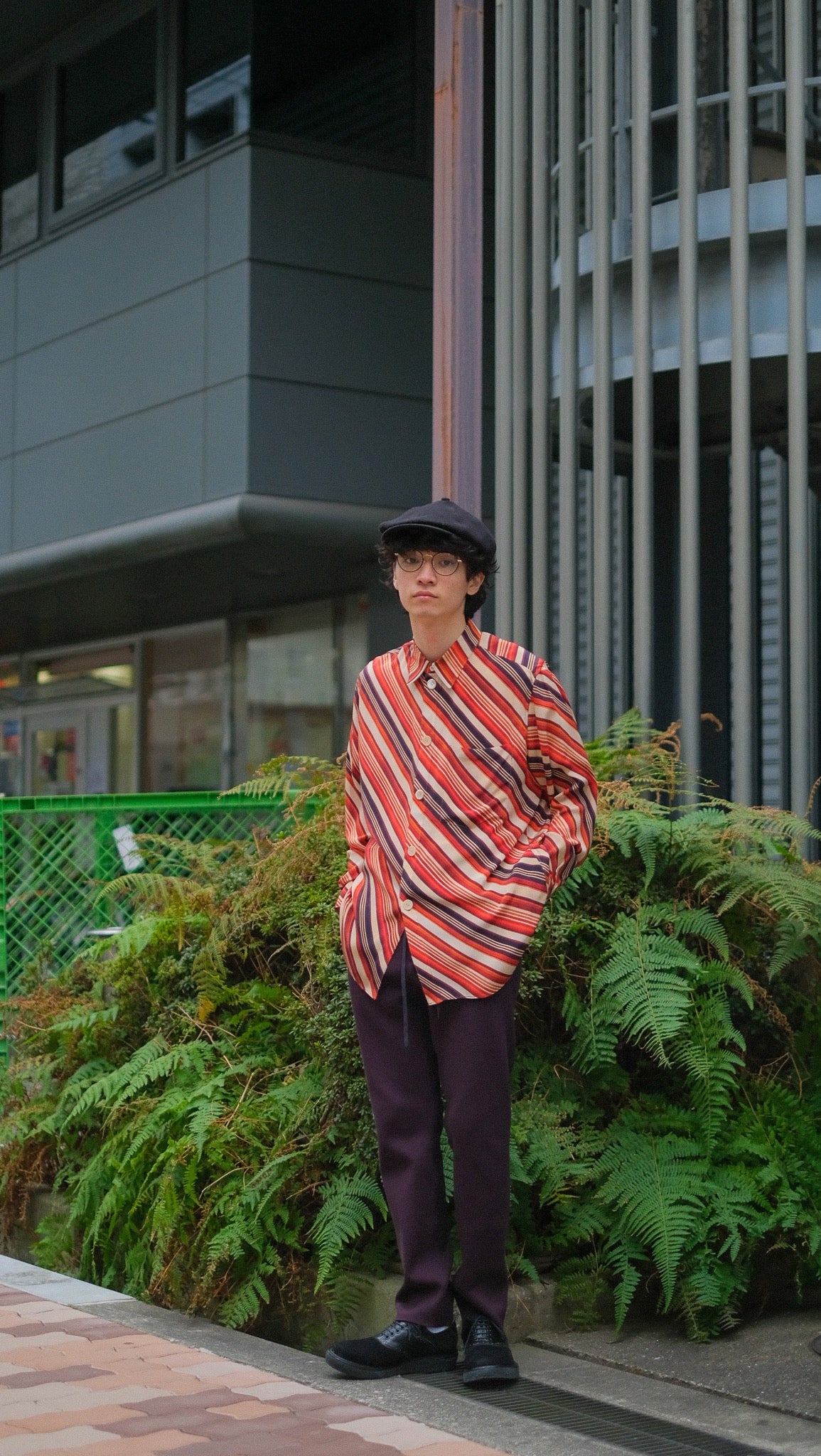 MASU 21SS VASE PATTERN SHIRTS シルクシャツ約63ｃｍ