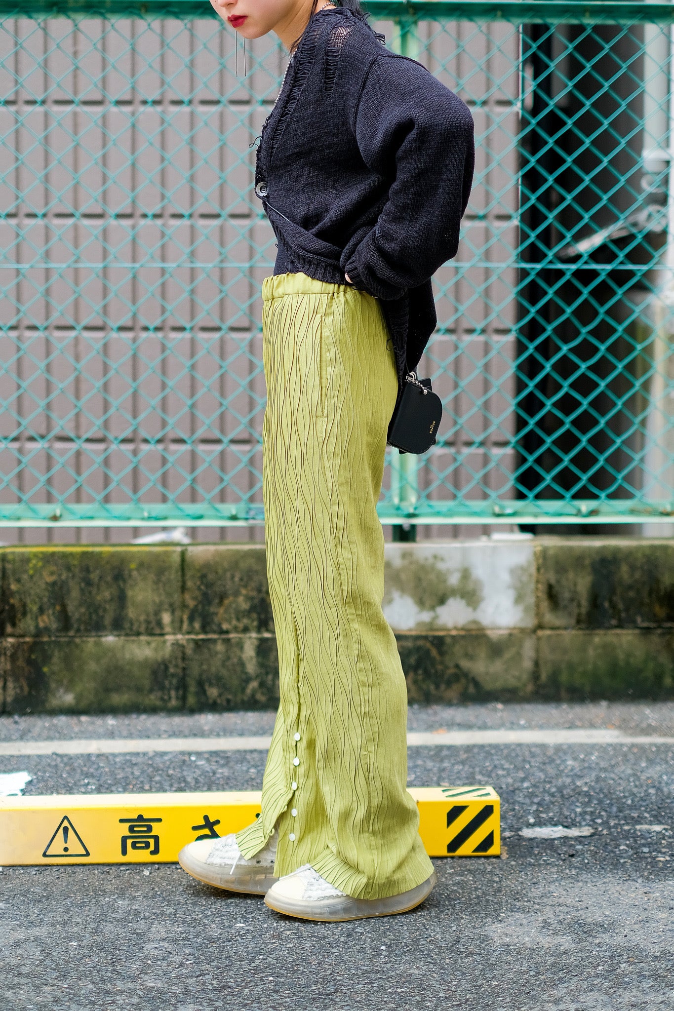 BELPERの22SSのPLEATED PANTSを使用したスタイリング画像