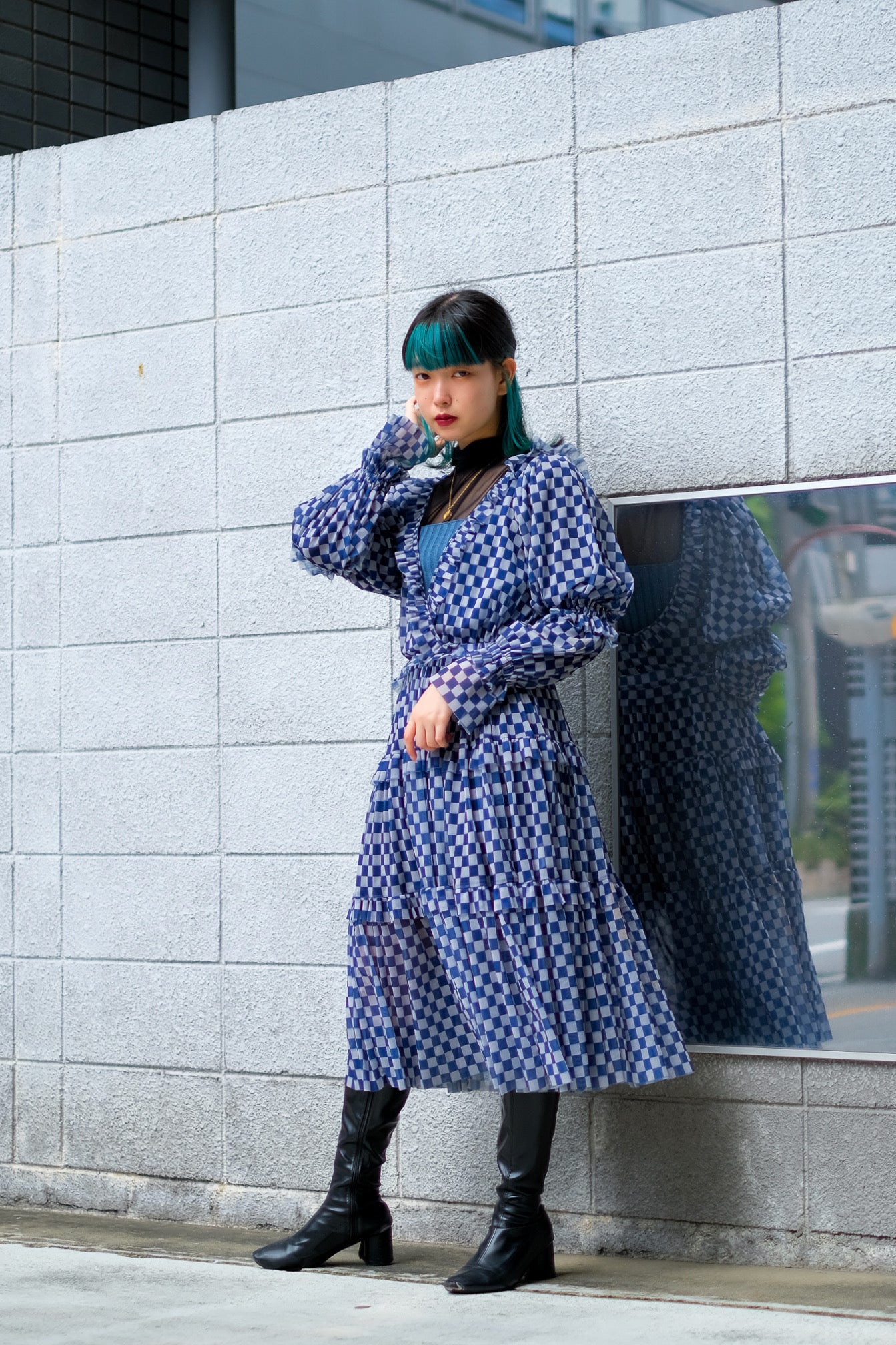 tiit tokyoのpanel tule dressを使用したスタイリング画像