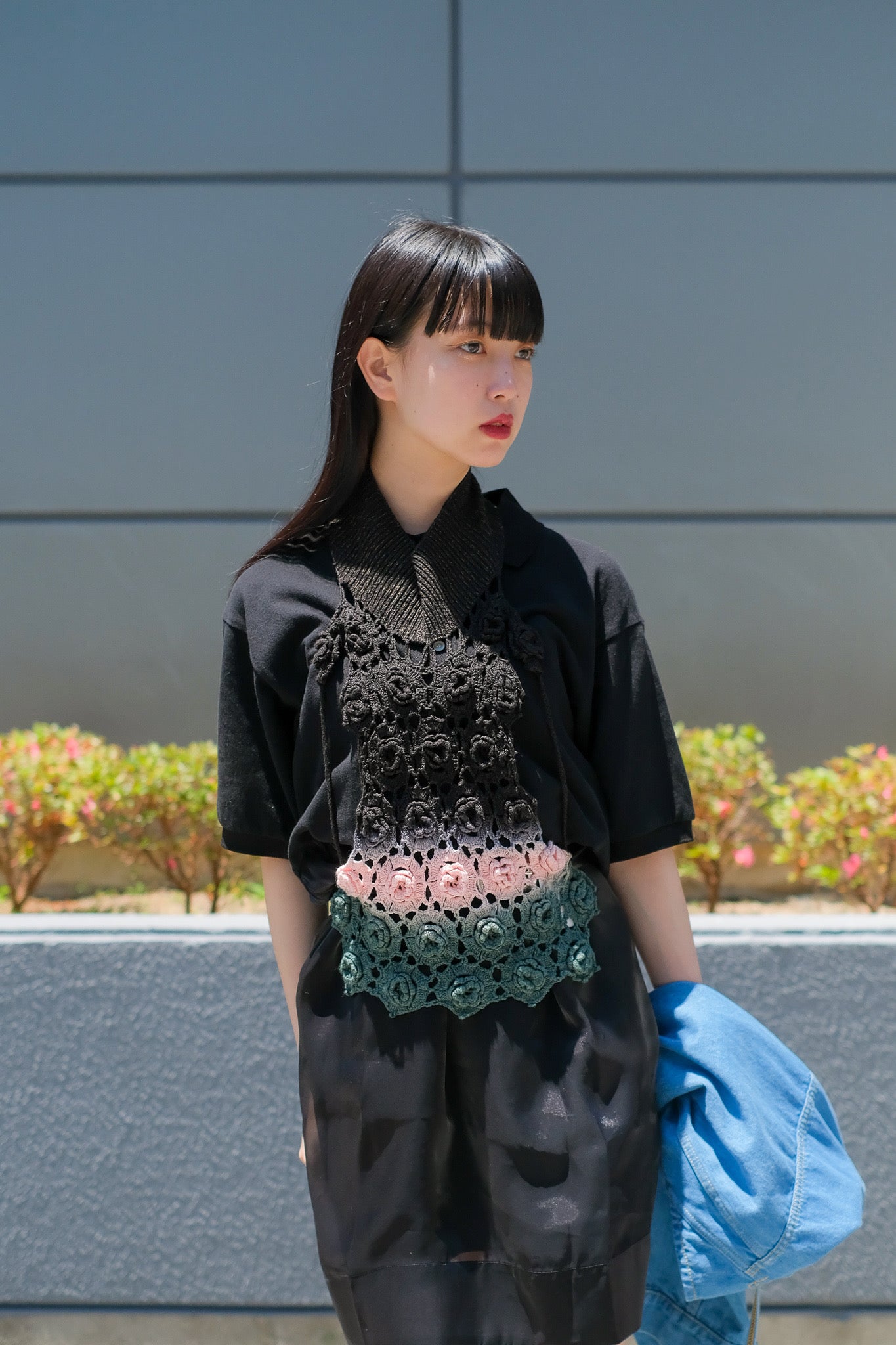 tiit tokyo gradation dye knit topsを使用したスタイリング画像