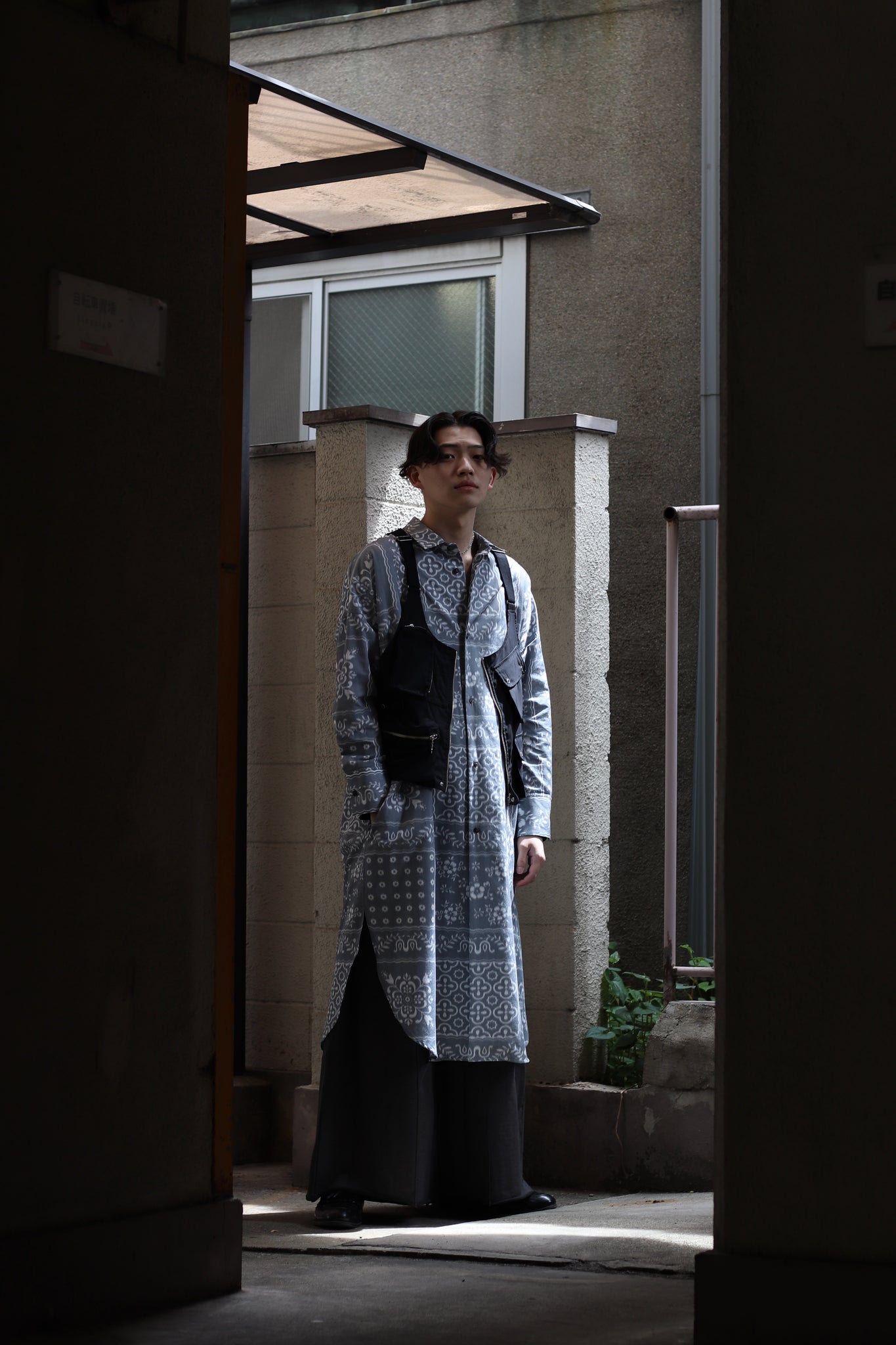 Shinyakozuka 21SS Robe avec une cuillère de rayonne