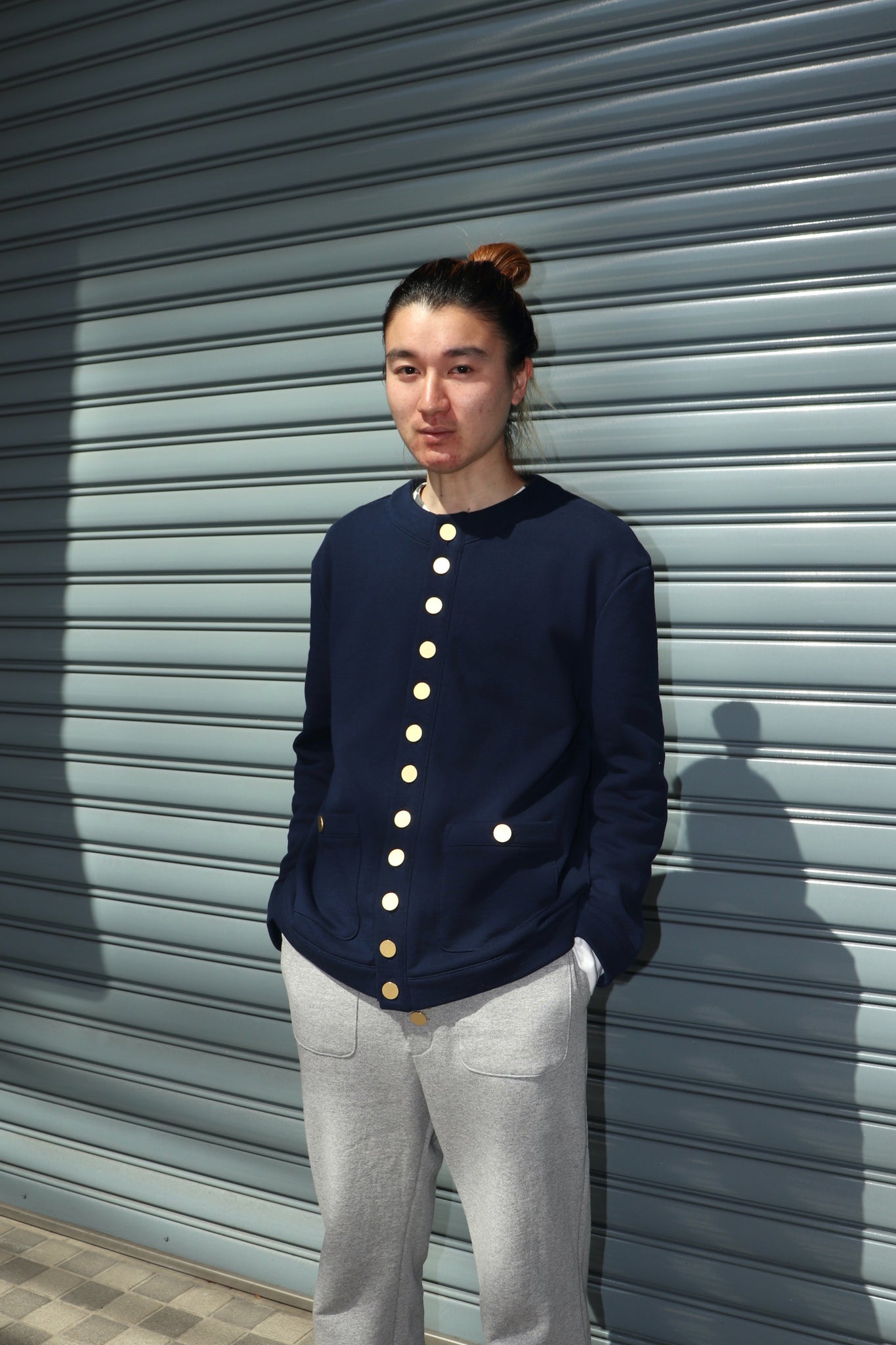 Taiga Igari French Sweat Tops(NAVY)を使用したスタイリング画像