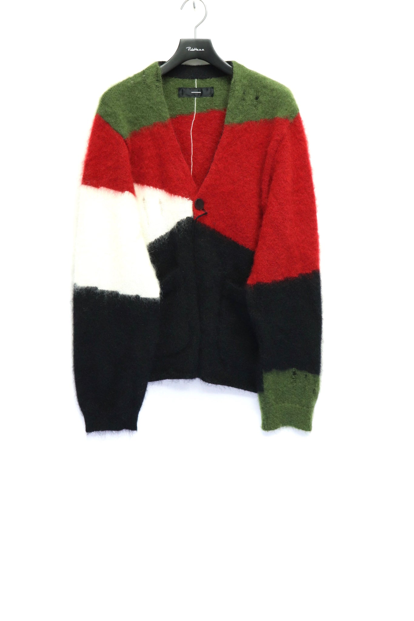 Image of negative knit cardigan