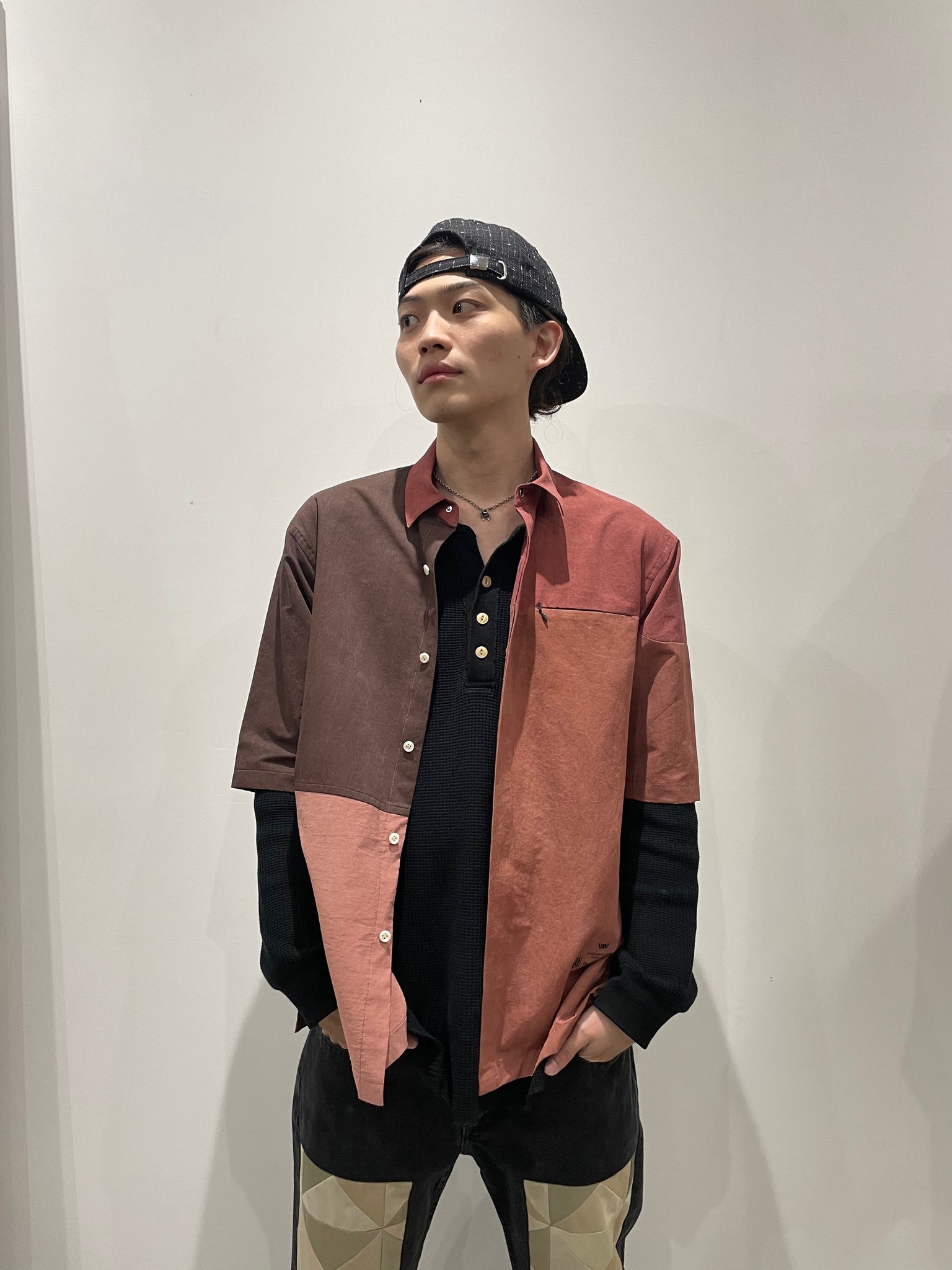 NULABEL's 22SS Patch Work Shirt