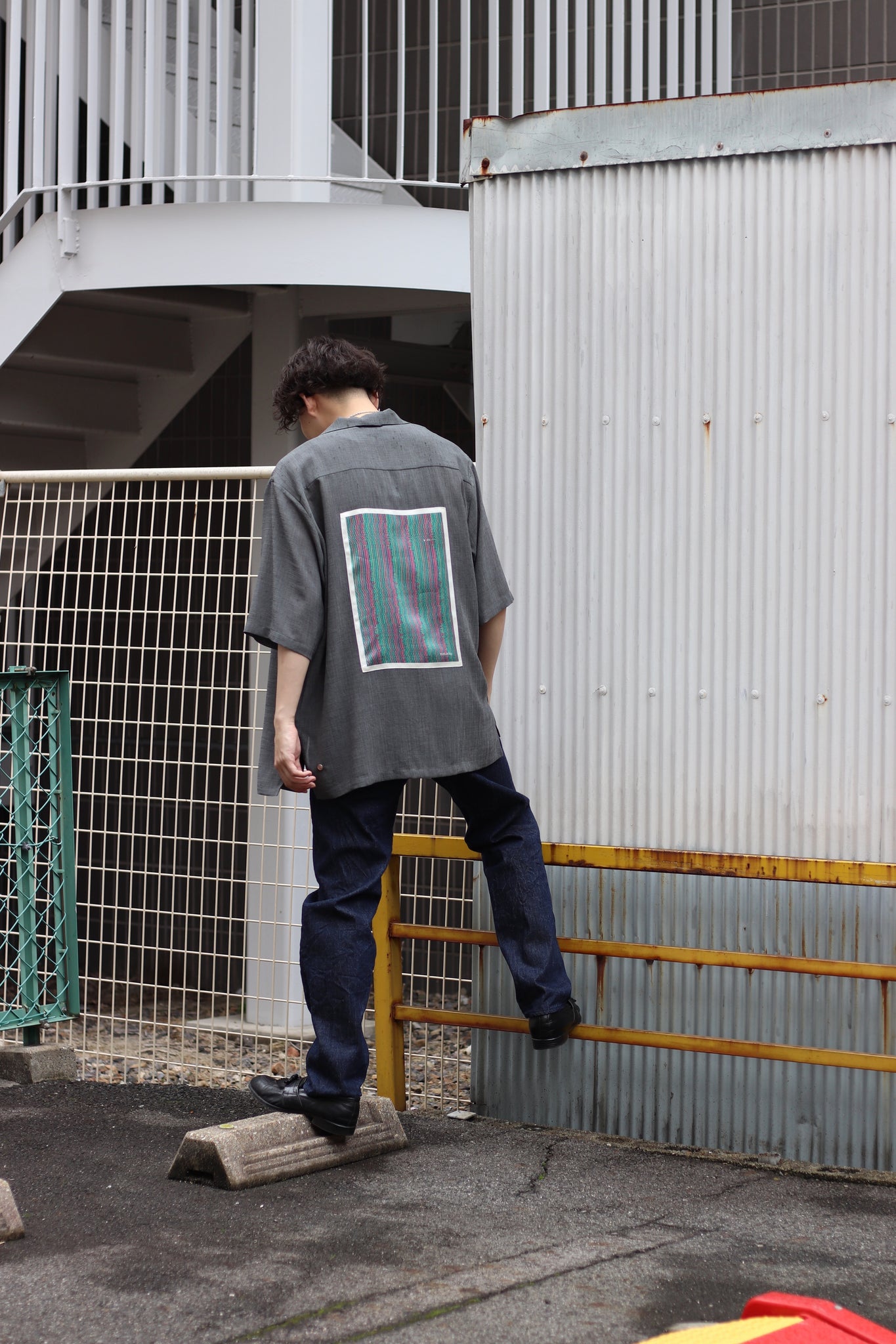 NULABEL의 21SS의 OPEN COLLAR SHIRT S / S 