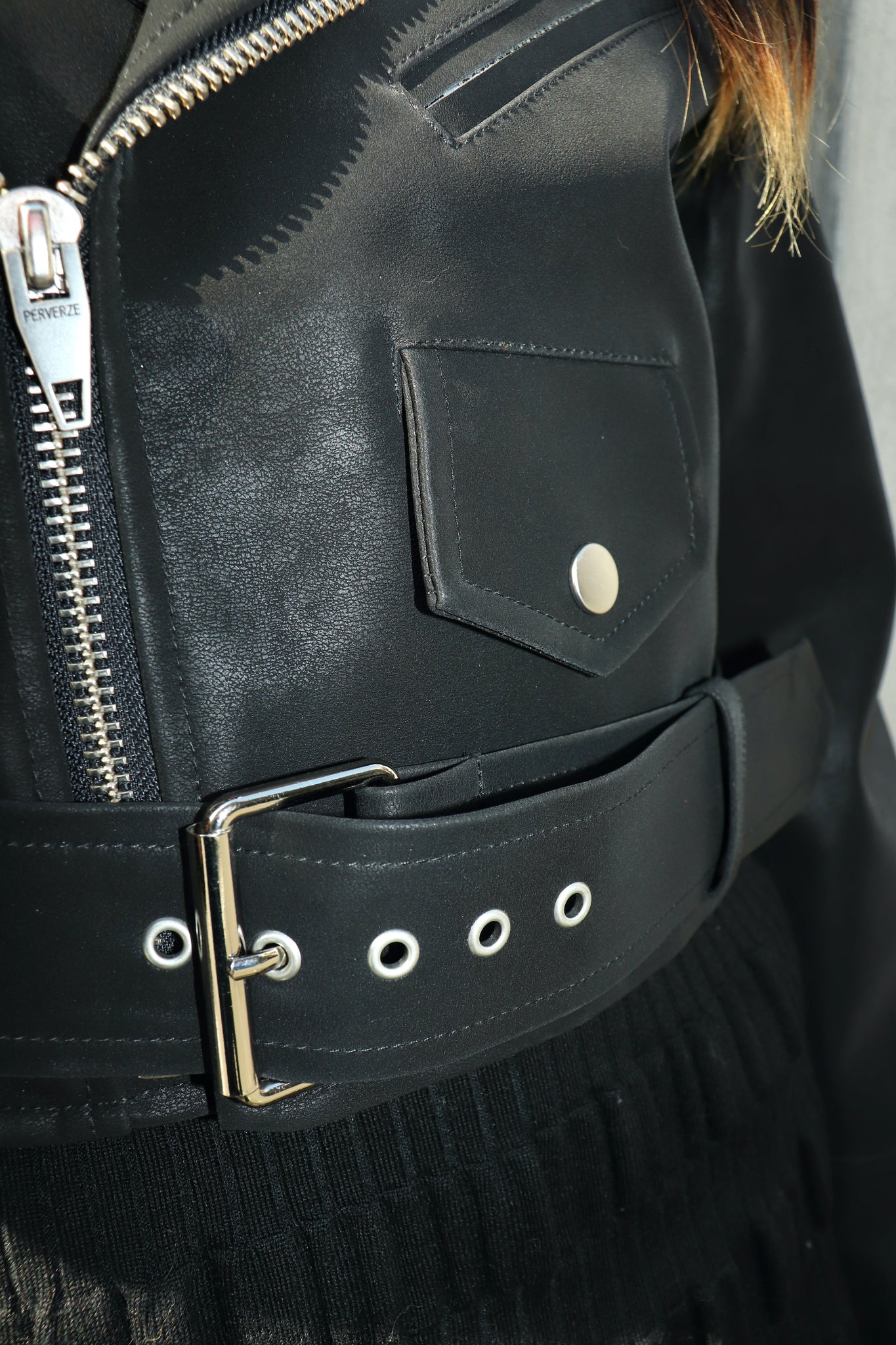 perverze 22AW Re-Leather Riders Jacketを使用したスタイリング画像